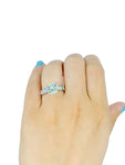 Diamond Solitaire White Gold Ring 18k