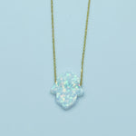 Talasim - 21K Kaff Opal Necklace - UAEJEWELS