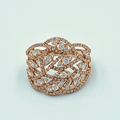 Tajreedi - Leaf Diamond Ring - UAEJEWELS