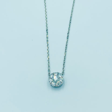 Cupid’s - Round Diamond Necklace - UAEJEWELS