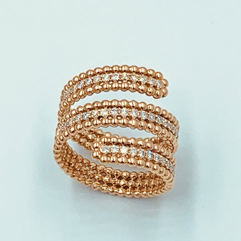 Shams - Swirling Diamond Ring - UAEJEWELS