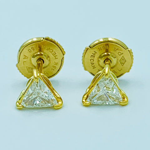 Tajreedi - Triangle Diamond Studs - UAEJEWELS