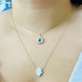 Talasim - Kaff Opal Necklace - UAEJEWELS