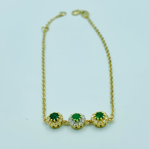 Shams - Ombré Emerald Bracelet - UAEJEWELS