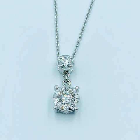 Cupid’s- Diamond Drop Necklace - UAEJEWELS