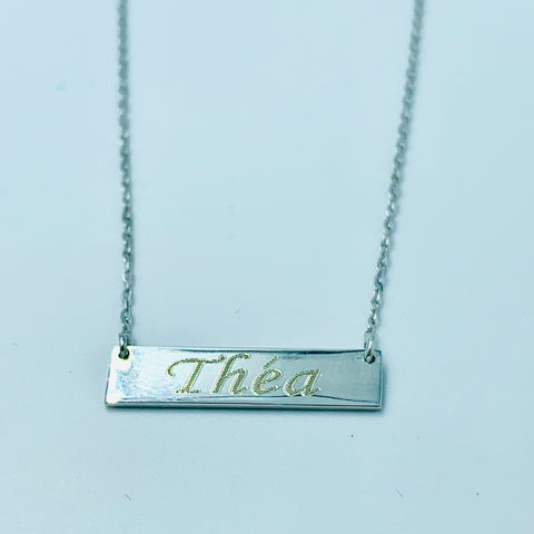 Your Name Bar Necklace - UAEJEWELS