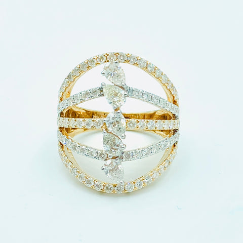Shards Diamond Ring - UAEJEWELS
