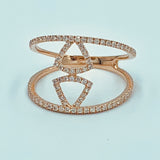 Tajreedi- Triangles Diamond Ring - UAEJEWELS