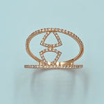 Tajreedi- Triangles Diamond Ring - UAEJEWELS