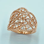 Tajreedi - Leaf Diamond Ring - UAEJEWELS