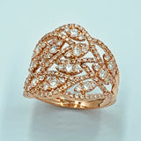 Tajreedi - Leaf Diamond Ring - UAEJEWELS