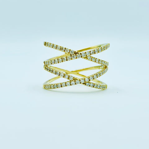 Tajreedi- Double Helix Ring - UAEJEWELS