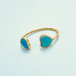 Cupid's - Opal Heart Baby Bangle - UAEJEWELS