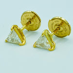 Tajreedi - Triangle Diamond Studs - UAEJEWELS