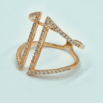 Tajreedi - Symmetric Diamond Ring - UAEJEWELS